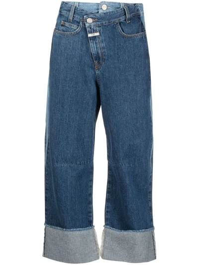 Shop Closed High-waisted Denim Jeans In Blue