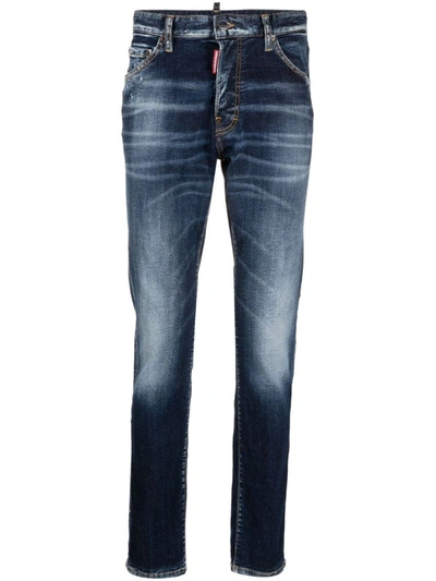 Shop Dsquared2 Low-rise Jeans In Blue