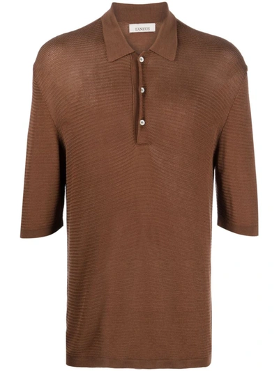 Shop Laneus T-shirts And Polos In Brown
