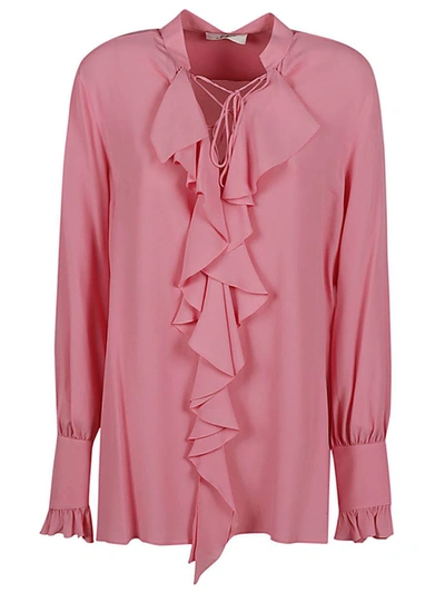 Shop Seafarer Milly Ruched Shirt In Pink