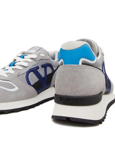 Shop Valentino Garavani Vlogo Pace Sneakers In Grey