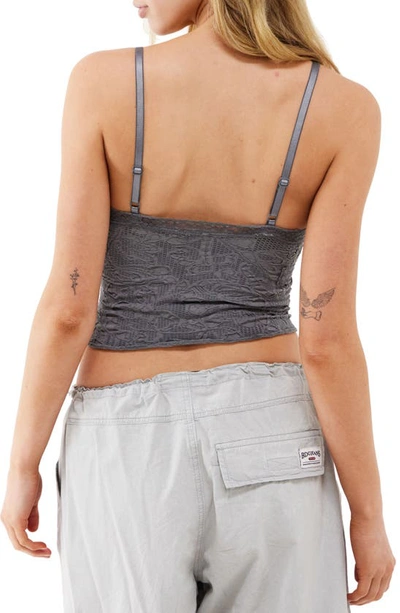 Shop Bdg Urban Outfitters Lace Crop Camisole In Charcoal