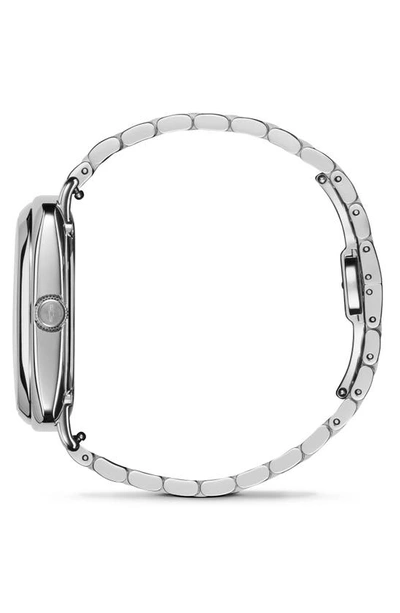 Shop Shinola Bixby Diamond Bracelet Watch, 34mm In Light Silver