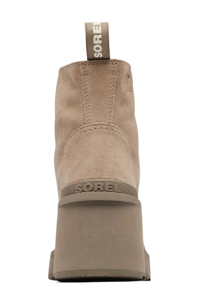 Shop Sorel Hi-line Waterproof Lace-up Boot In Omega Taupe/ Wet Sand