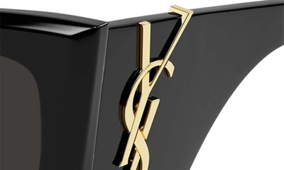 Saint Laurent Blaze 54mm Cat Eye Sunglasses In Black