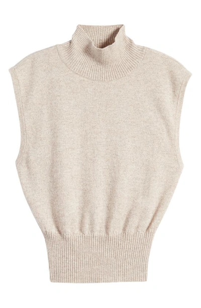 Shop Reformation Arco Sleeveless Cashmere Sweater In Barley