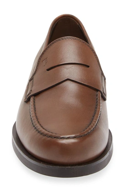 Shop Tod's Formale Penny Loafer In Cacao