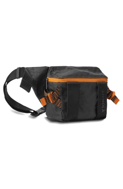 Shop Shinola 10,000 Mile Belt Bag In Black Orange