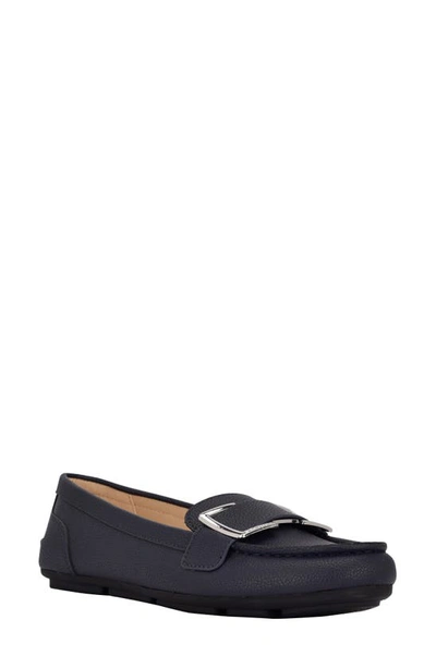 Shop Calvin Klein Lydia Driving Shoe In Dark Blue