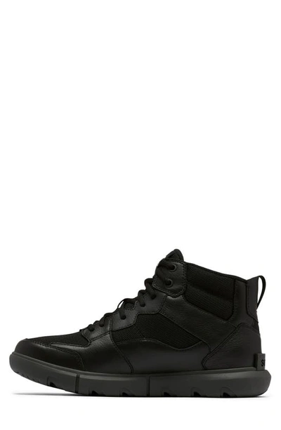 Shop Sorel Explorer Next Waterproof Sneaker In Black/ Jet