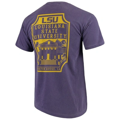 Shop Image One Purple Lsu Tigers Comfort Colors Campus Icon T-shirt