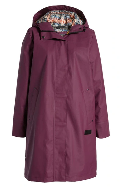Shop Pendleton Victoria Waterproof Raincoat In Winterbloom