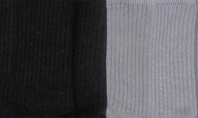 Shop Arebesk Birdie 2-pack Crew Socks In Black Gray