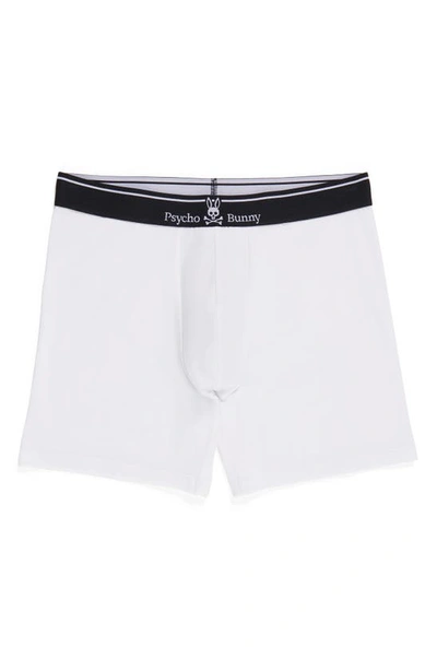 Shop Psycho Bunny 2-pack Stretch Cotton & Modal Boxer Briefs In White