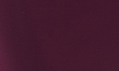 Betsy & Adam Drape Sleeves Trumpet Evening Gown In Wine