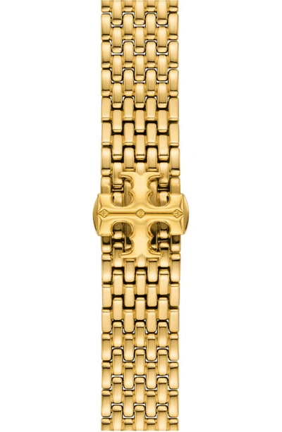 Shop Tory Burch The Eleanor 20mm Apple Watch® Bracelet Watchband In Gold