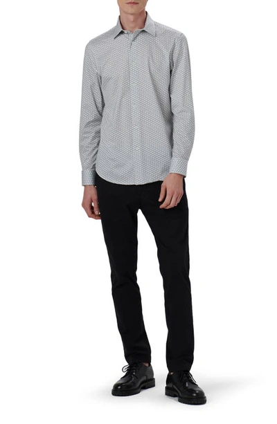 Bugatchi James Ooohcotton® Circle Print Button-up Shirt In Chalk