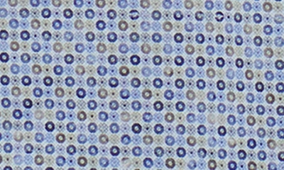 Bugatchi Ooohcotton® Print Quarter Zip Pullover In Air Blue