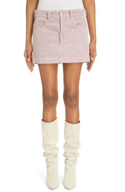 Shop Isabel Marant Étoile Rania Cotton Corduroy Skirt In Lilac