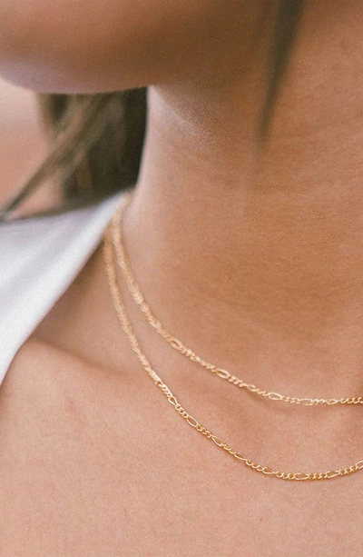 Shop Made By Mary Figaro Chain Necklace In Gold