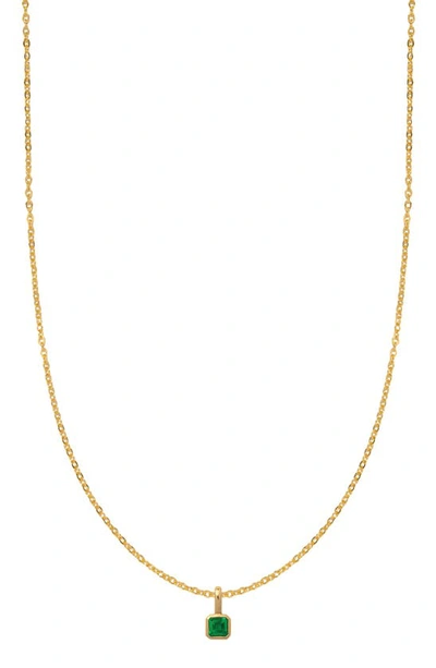 Shop Made By Mary Birthstone Pendant Necklace In Gold
