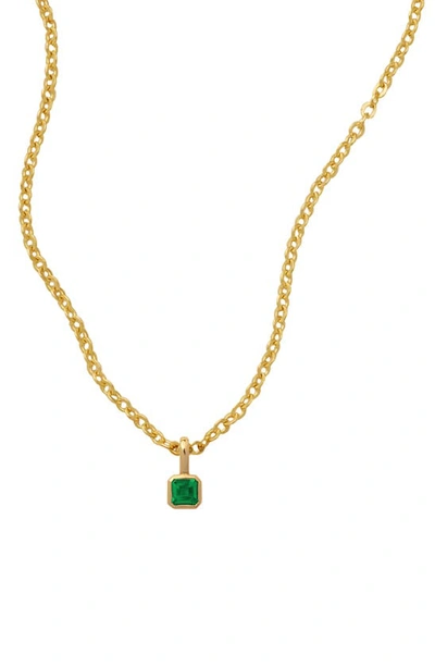 Made By Mary Birthstone Pendant Necklace In Gold