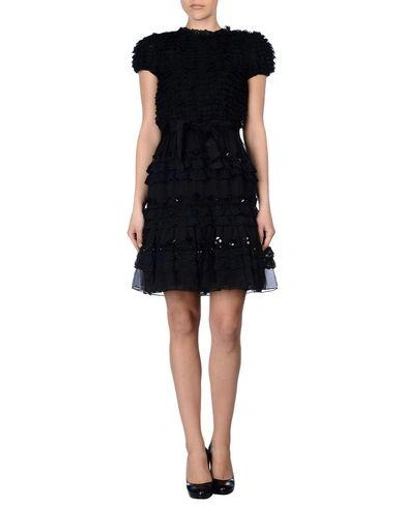 Shop Red Valentino Party Dress In Black