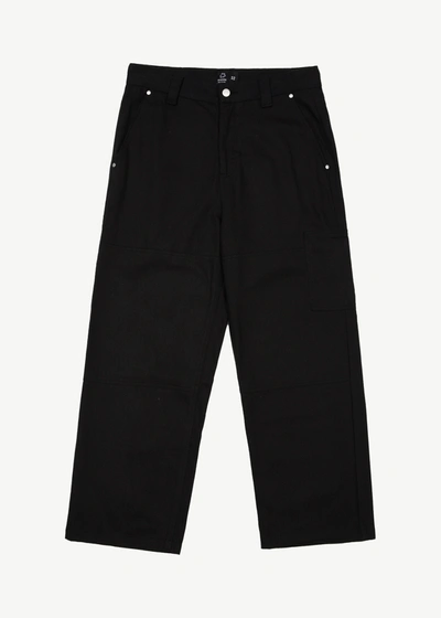 Shop Afends Hemp Workwear Pants In Black
