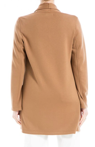 Max Studio Trapunto Scuba Knit Topper In Vicuna-vicuna