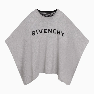 Shop Givenchy Reversible Black/grey Cape
