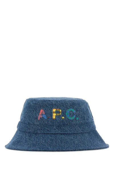 Shop Apc A.p.c. Hats And Headbands In Blue