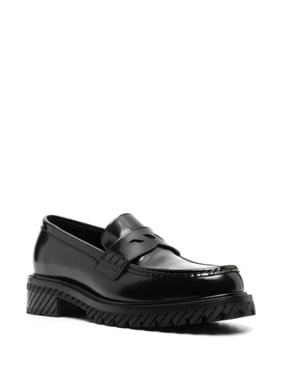 Shop Off-white Off White Flat Shoes In Black