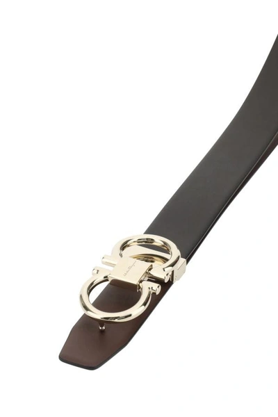 Shop Ferragamo Salvatore  Men Black Leather Belt