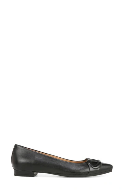Shop Vionic Arielle Pointed Toe Flat In Black