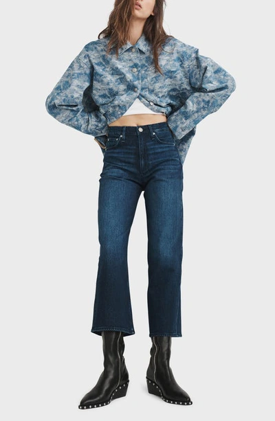 Shop Rag & Bone Andi High Waist Crop Wide Leg Jeans In Nikita