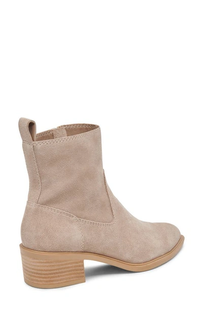 Shop Dolce Vita Bili H2o Waterproof Bootie In Taupe Suede H2o