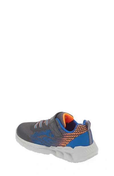 Shop Skechers Magna-lights Sneaker In Charcoal/ Blue
