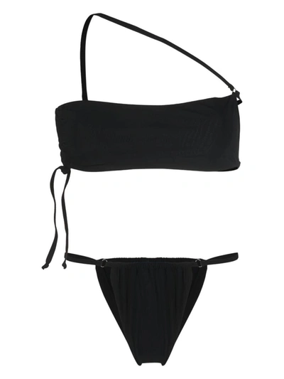 Shop Andreädamo Andreadamo Mono Shoulder  Bikini Clothing In 004 0473 Black
