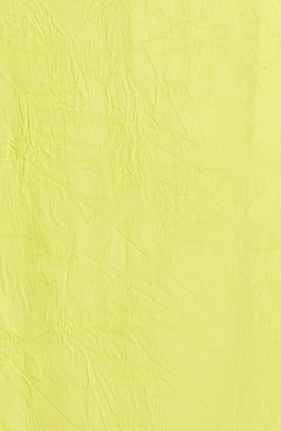 Shop Proenza Schouler Matte Crushed Satin Button-up Shirt In Yellow