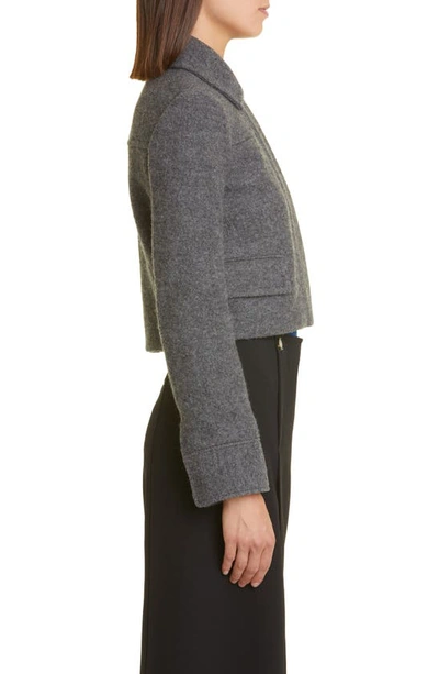 Shop Proenza Schouler Wool Jacket In 031 Grey Melange