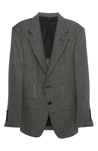 Shop Tom Ford Atticus Houndstooth Wool Blend Sport Coat In Combo Moonlight Grey/ Black