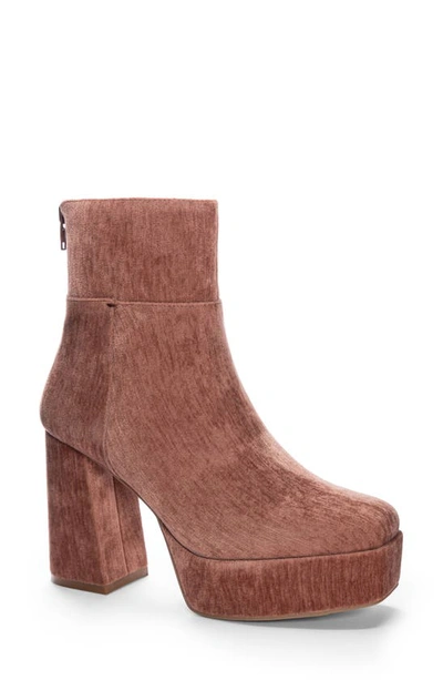 Shop Chinese Laundry Norra Platform Bootie In Rose