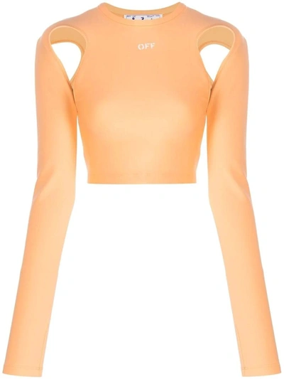 Shop Off-white Off White Shirt In Orange