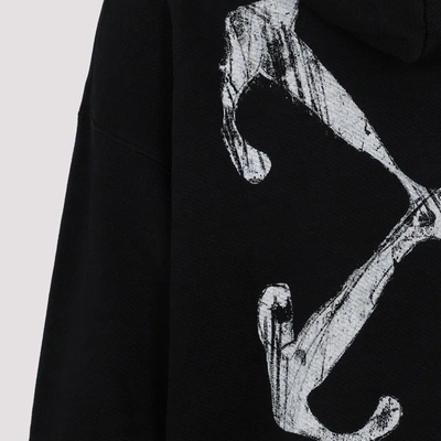 Shop Off-white Scratch Arrow Skate Hoodie Sweatshirt In Black