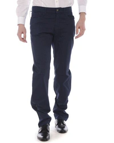 Shop Trussardi Jeans Trouser In Blue
