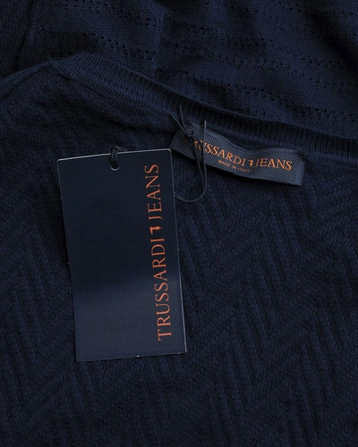 Shop Trussardi Sweater In Blue