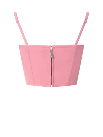 Shop Versace Top In Pink