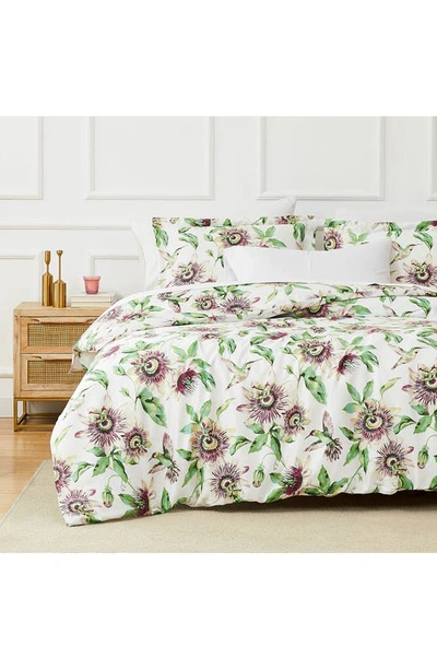 Southshore Fine Linens Duvet Cover & Pillow Sham Set In White/ Green