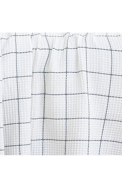 Southshore Fine Linens 2-piece Check Cotton Waffle Throw Blankets In White