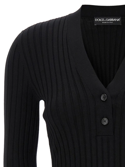 Shop Dolce & Gabbana Ribbed Sweater In Black
